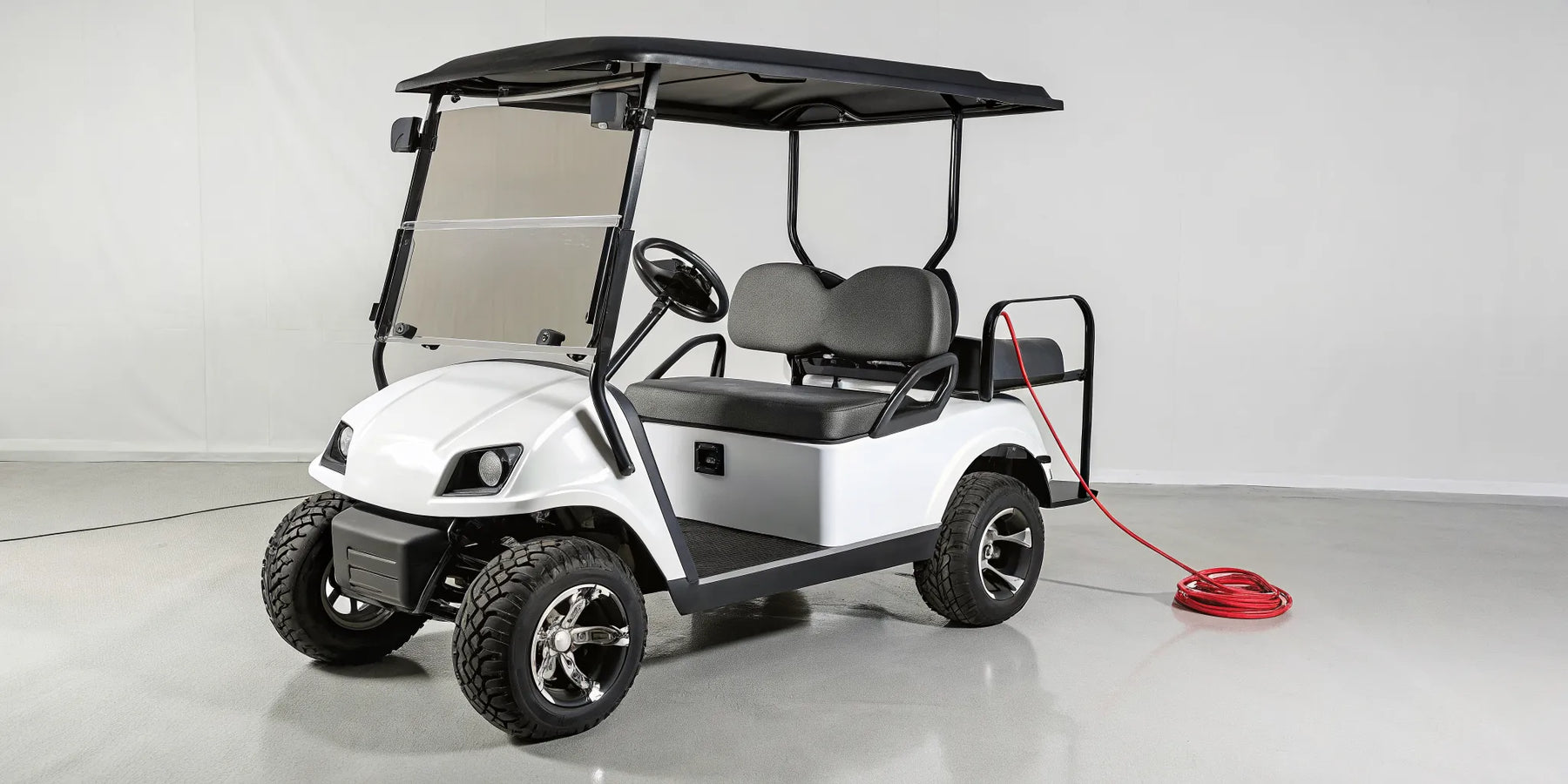 What to look for when buying a used electric golf cart, including the battery and charger.
