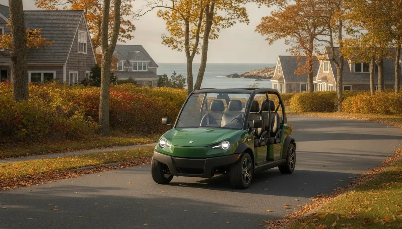 Best low-speed vehicles for personal and commercial use on a New England neighborhood road