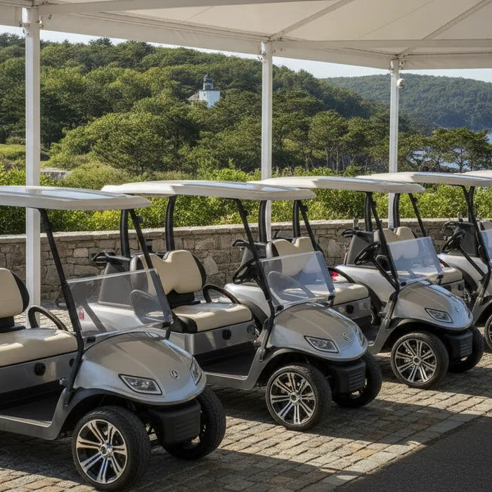 Golf carts for sale at a c2 Vehicles New England location