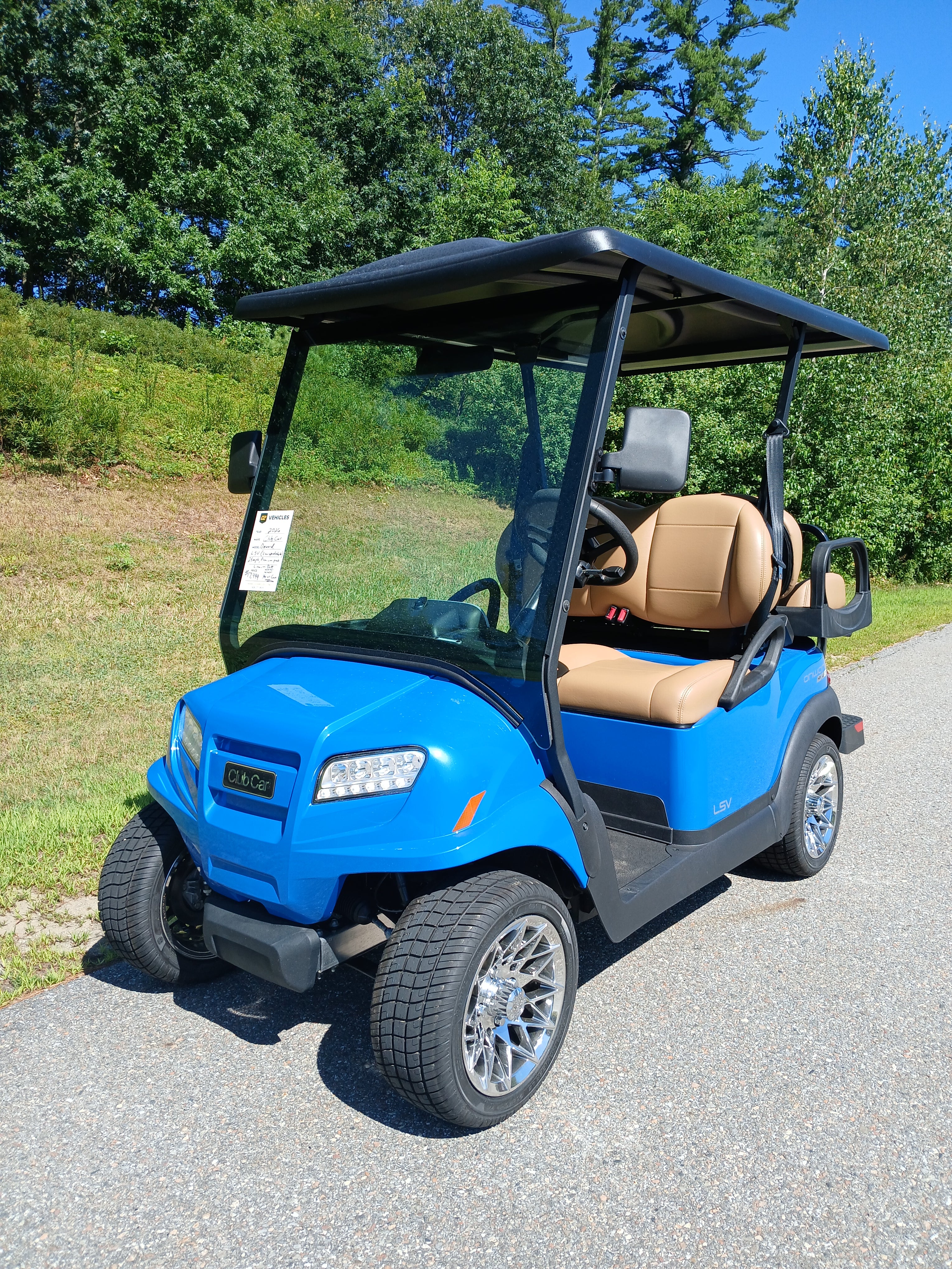 New 2026 Club Car Onward Lithium 4 Passengers