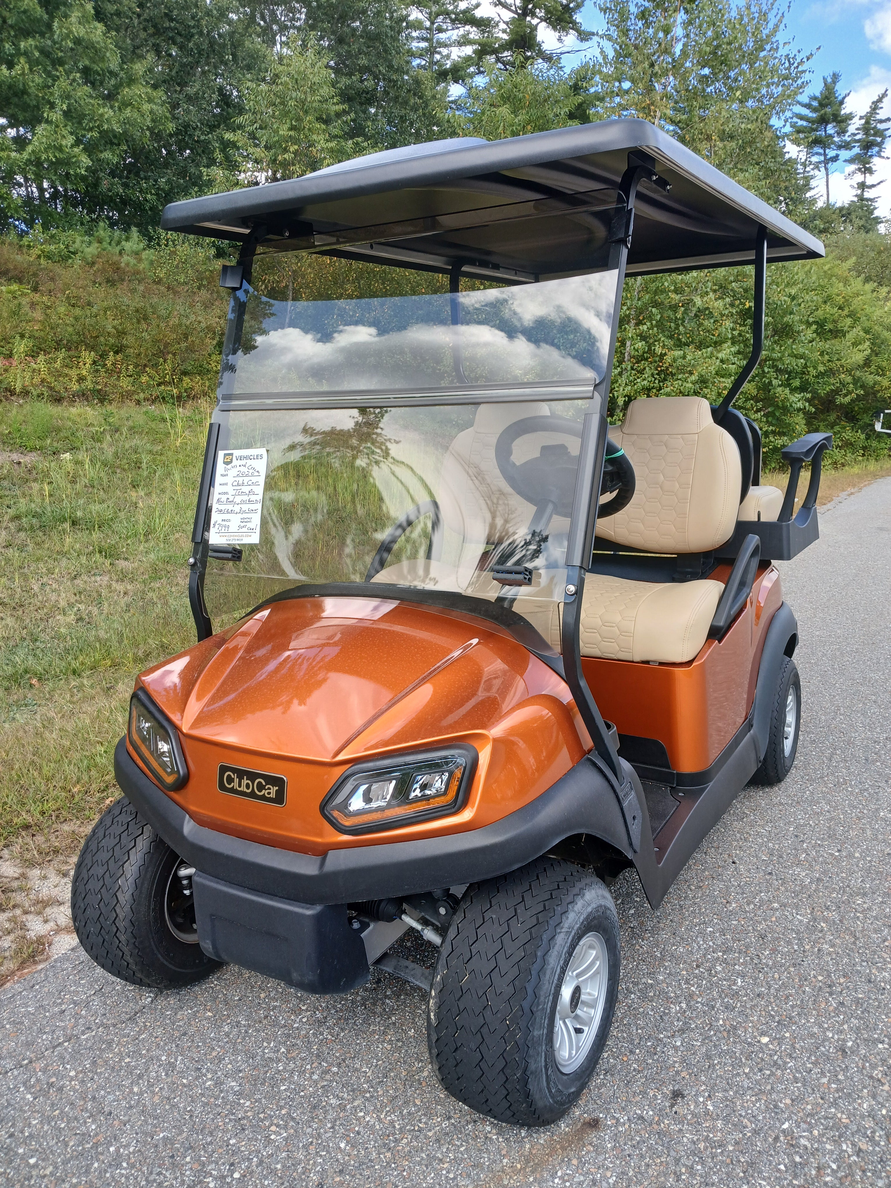 Used 2020 Club Car Tempo Electric FLA 4 Passengers