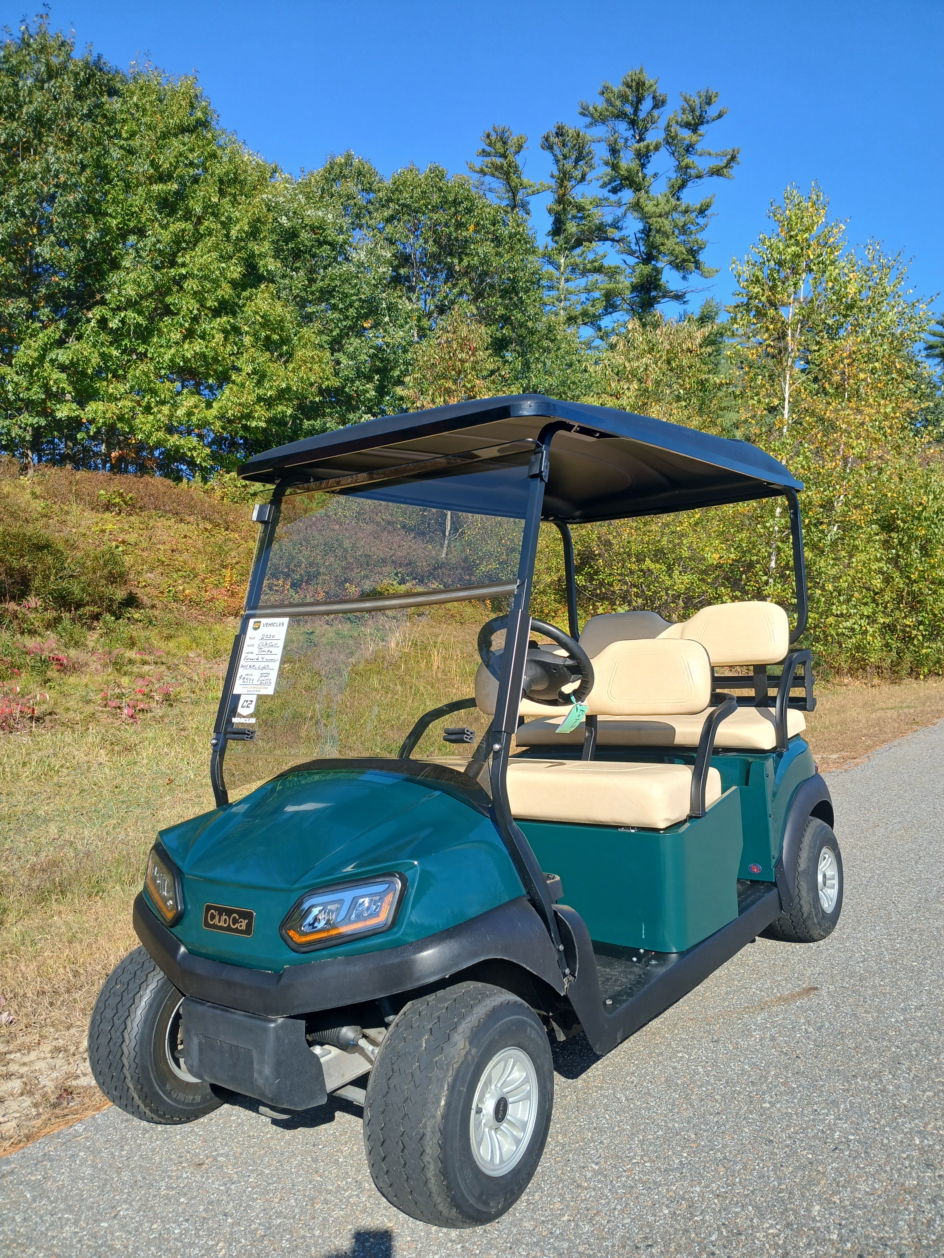 Used 2020 Club Car Tempo Electric FLA 4 Passengers