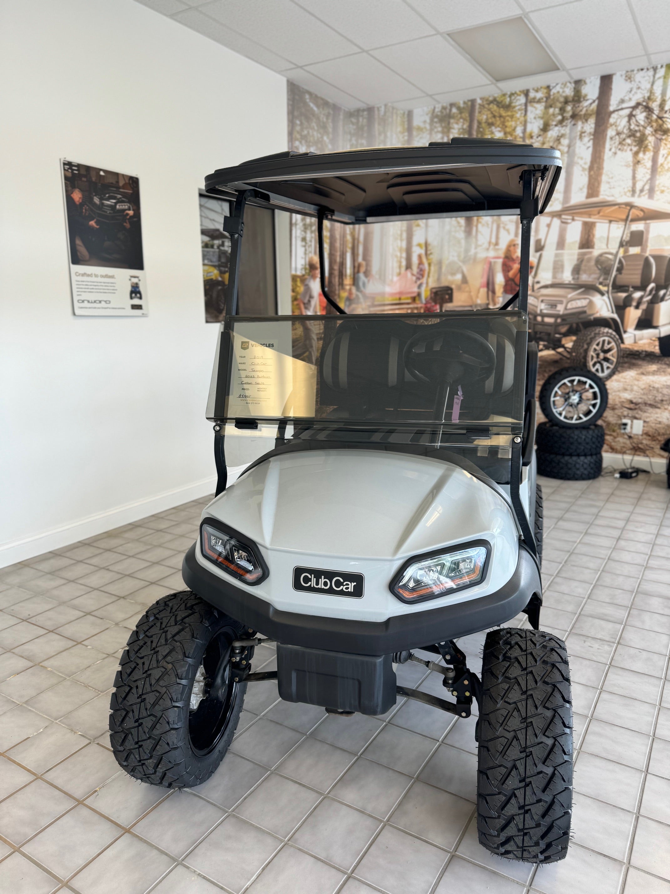 Used 2019 Club Car Tempo Flooded Lead Acid Four Passenger Passangers