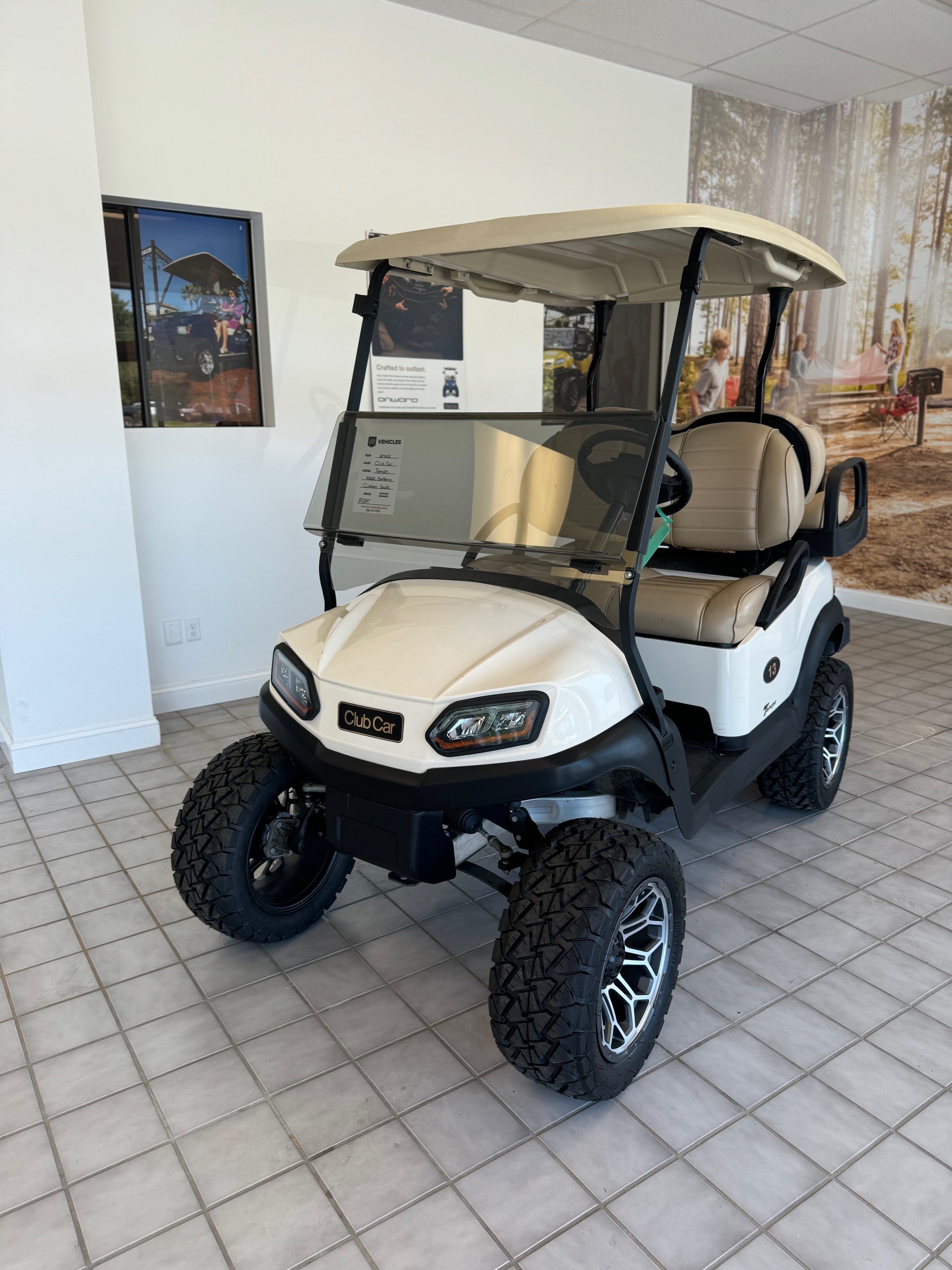 Used 2022 Club Car Tempo Flooded Lead Acid Four Passenger Passengers