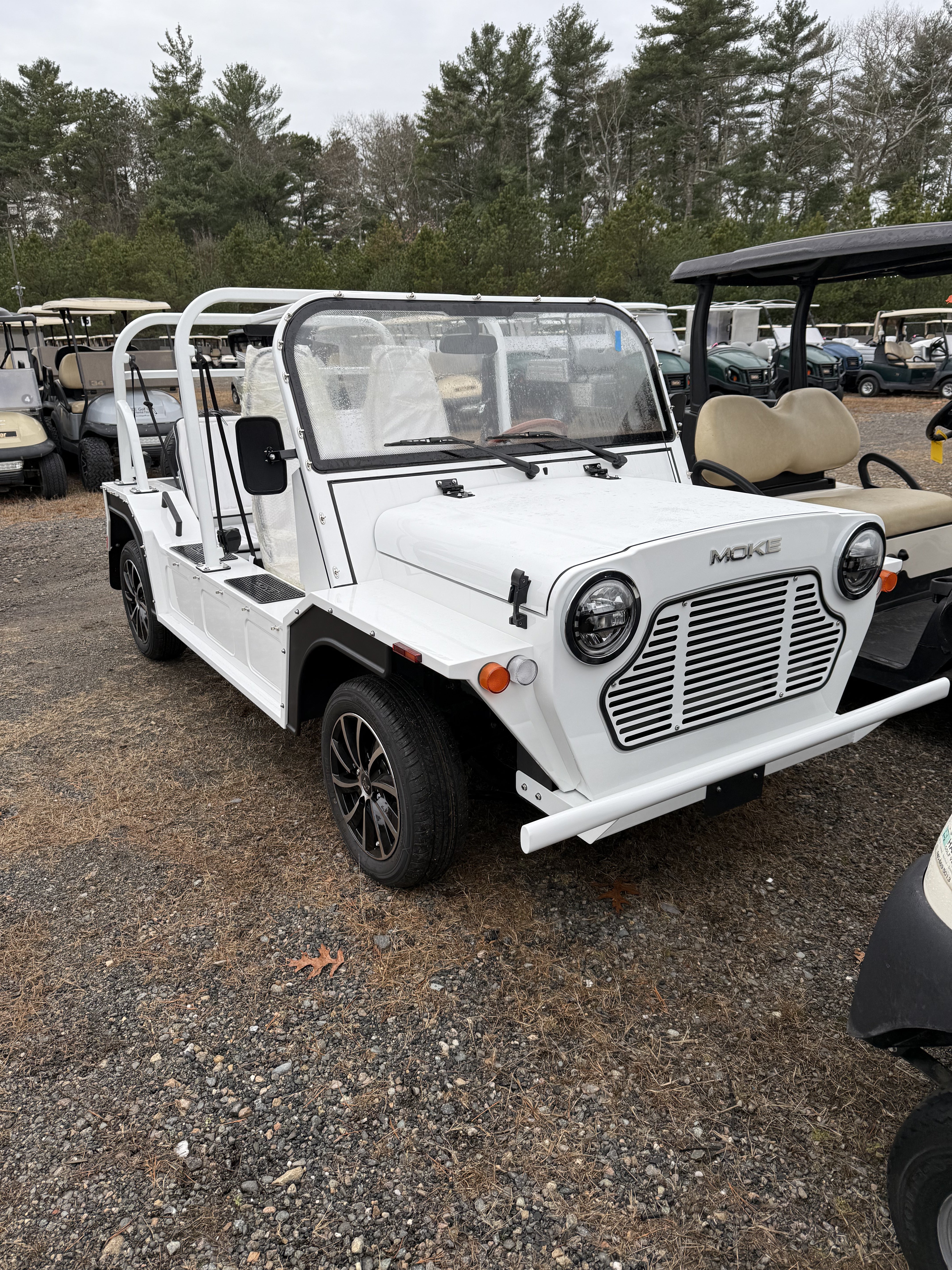 New 2025 Moke America eMOKE Lithium Four Passenger White