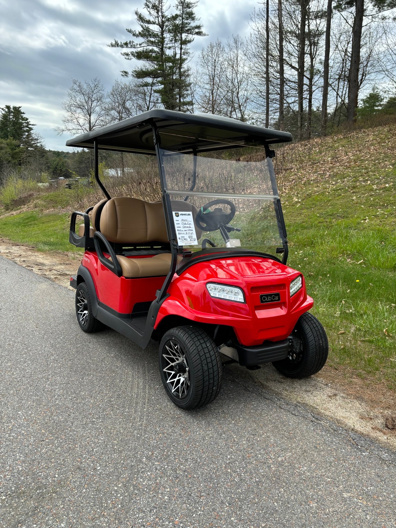 New 2023 Club Car Onward Flooded Lead Acid Four Passenger Passangers