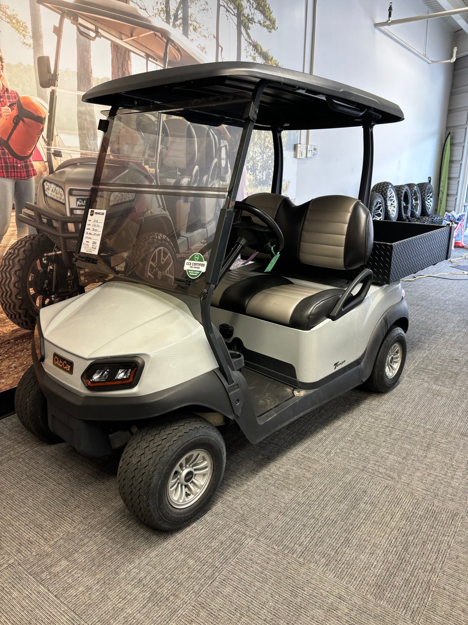 Used 2018 Club Car Tempo Flooded Lead Acid Two Passenger Passangers