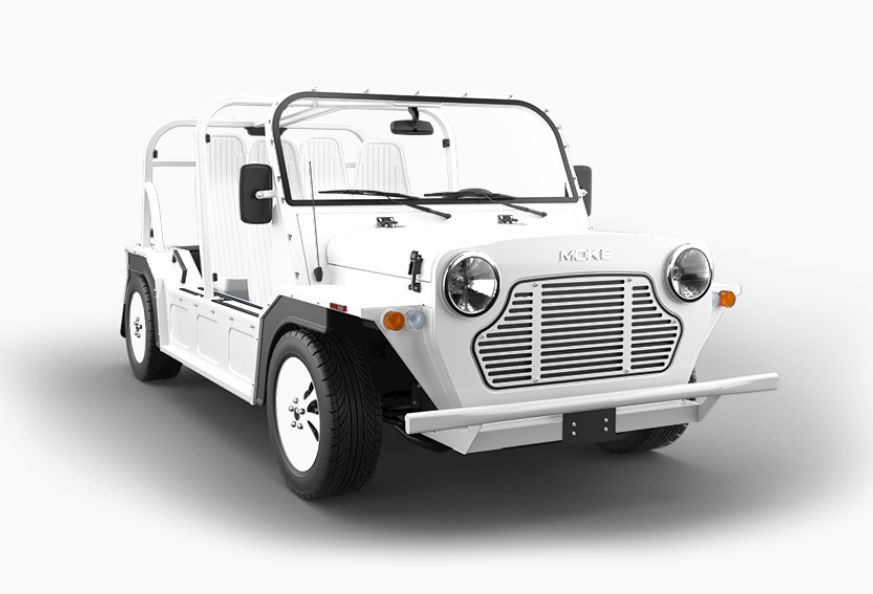 New 2025 Moke America eMOKE Lithium Four Passenger White