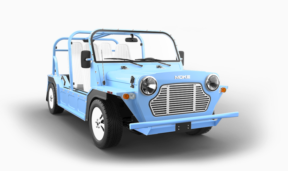 New 2025 Moke America eMOKE Lithium Four Passenger Blue