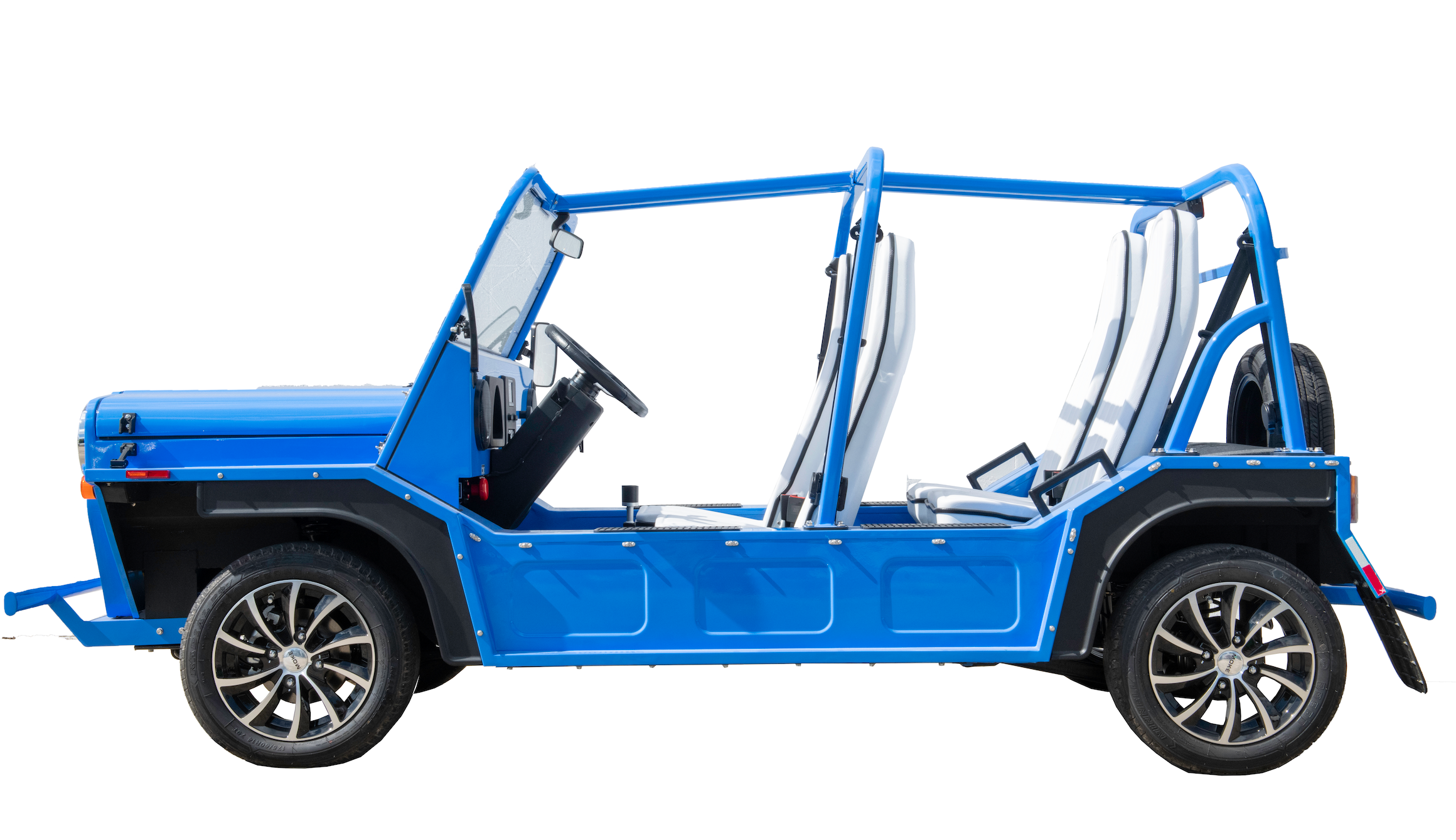 Pre-Order 2025 Moke America eMOKE Lithium Four Passenger Cobalt Blue