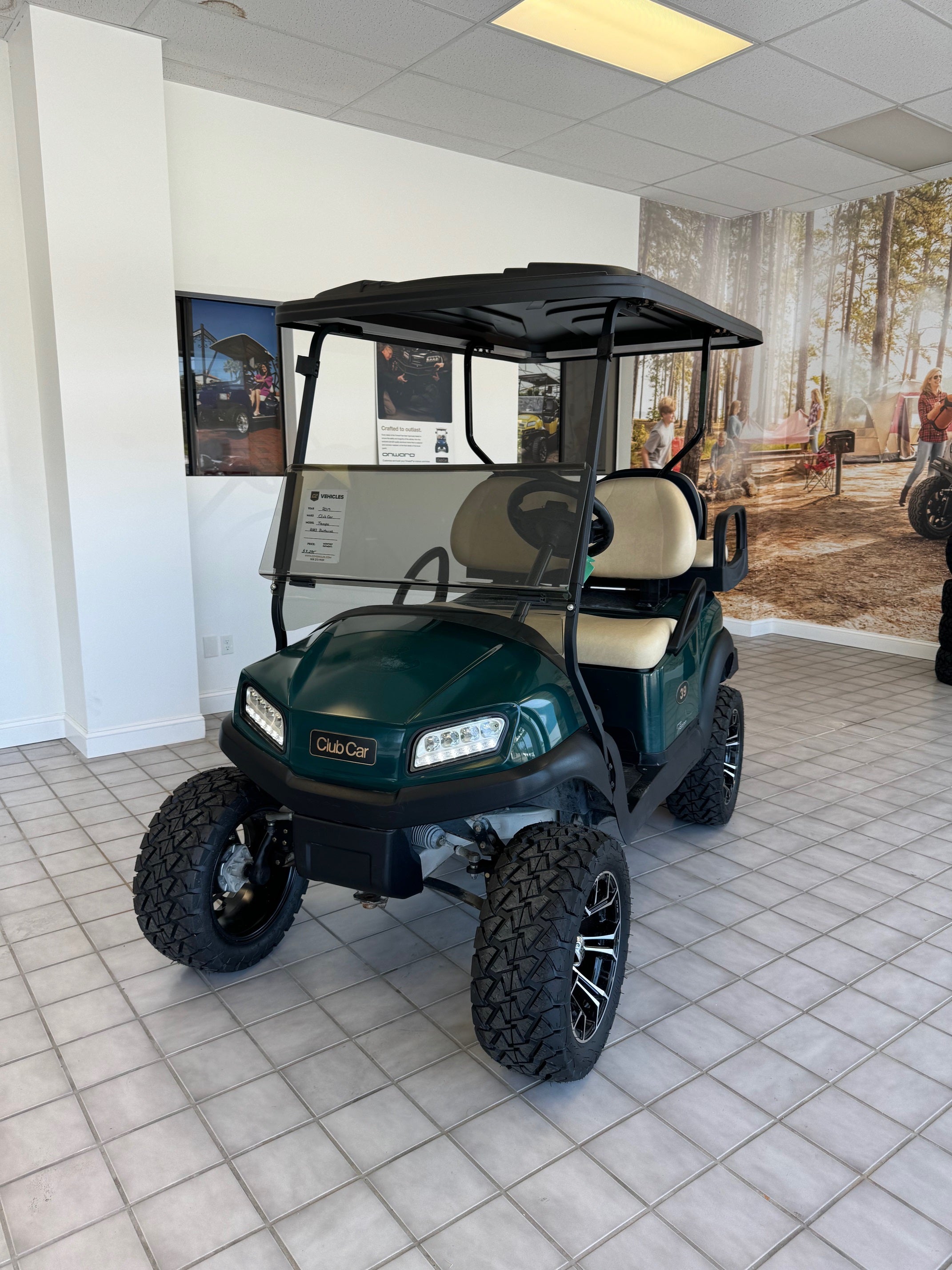 Used 2019 Club Car Tempo Flooded Lead Acid Four Passenger Passengers