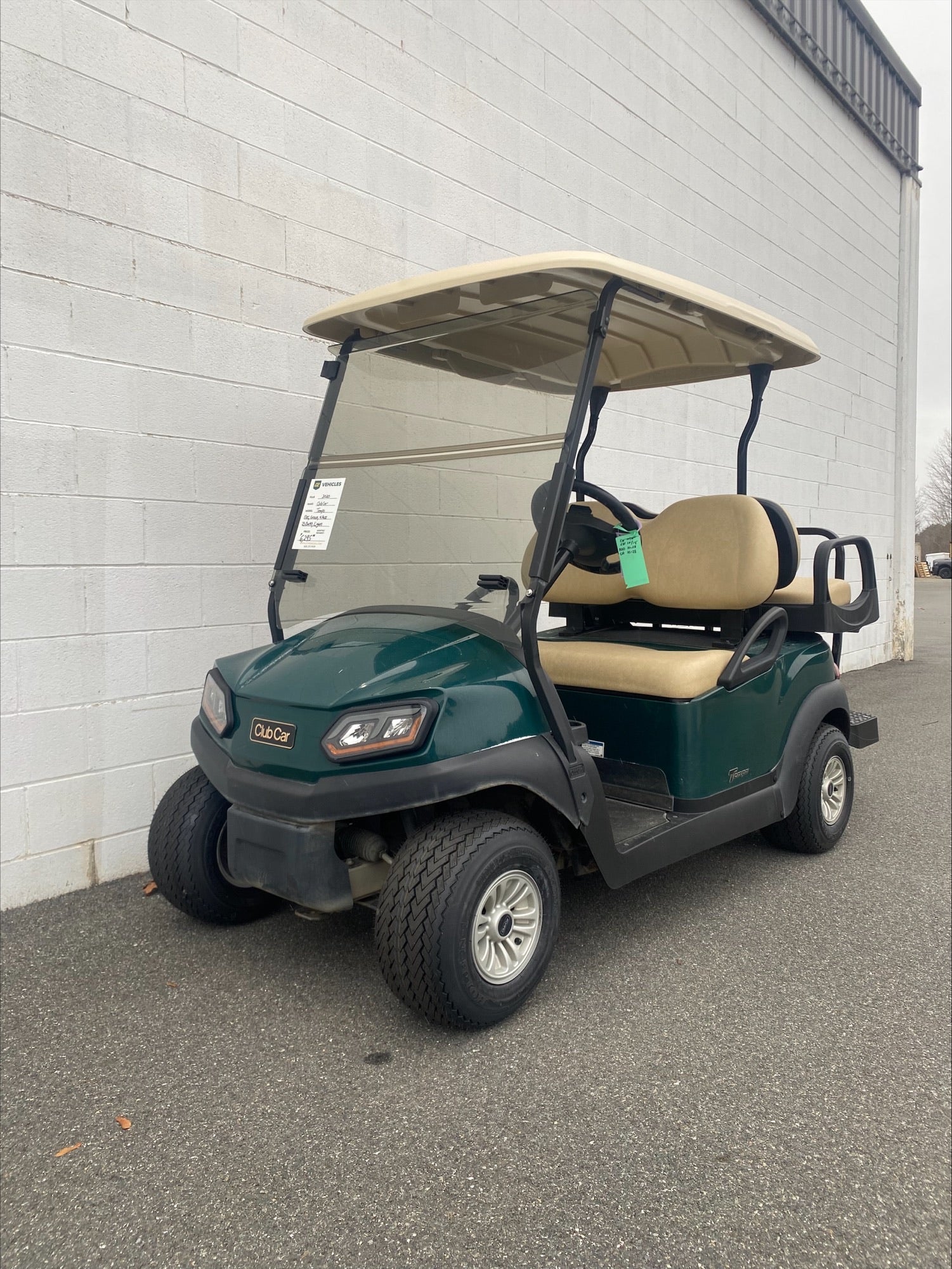 Used 2020 Club Car Tempo Electric FLA 4 Passengers